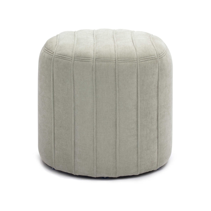 Addison Mint Green Chenille Ottoman