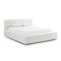 Aubrielle Cream Upcycled Linen Storage Bed