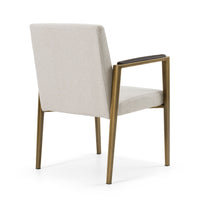 Collette Modern Off-White & Gold Dining Chair
