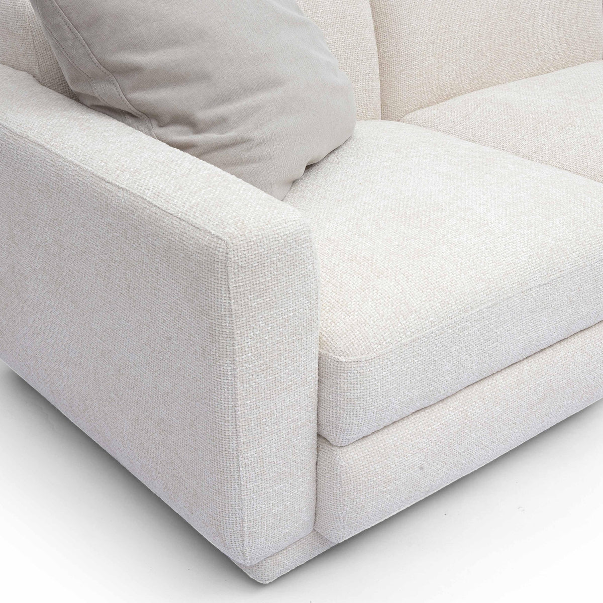 Arabella 95.7" Cream Performance Chenille Modular Sofa