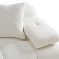 Vogue Cream Performance Vegan Shearling Modular Corner Chair