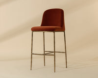 Nestor Rust & Antique Brass Bar Stool