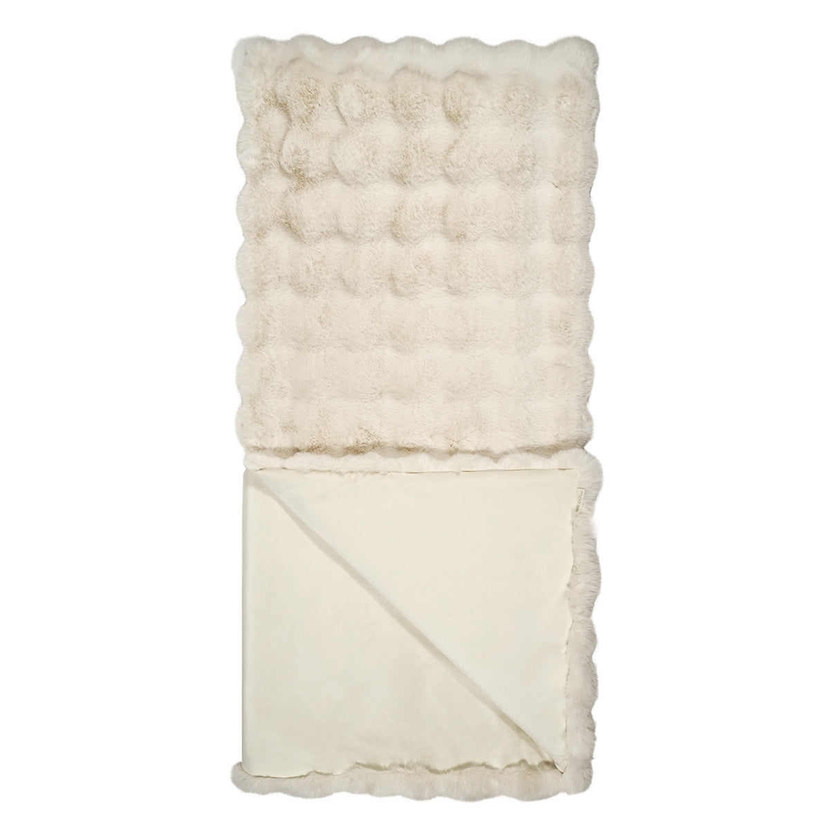 Apex Superior Quality Luxurious Ivory Throw