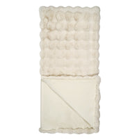 Apex Superior Quality Luxurious Ivory Throw