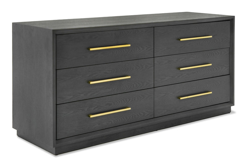 Pentra Contemporary Grey and Gold Dresser