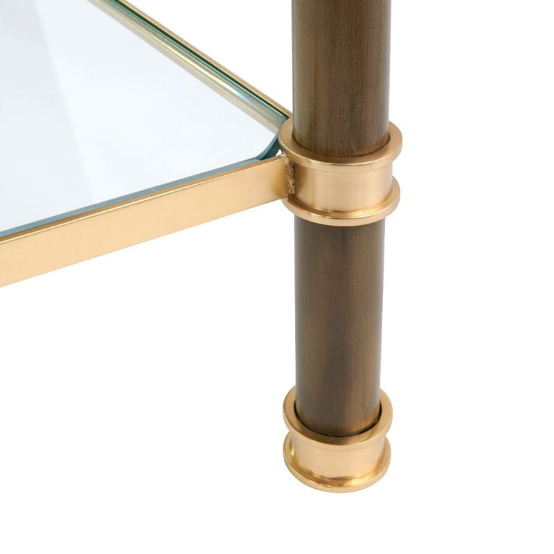 Charlotte Bronze & Polished Brass Etagere