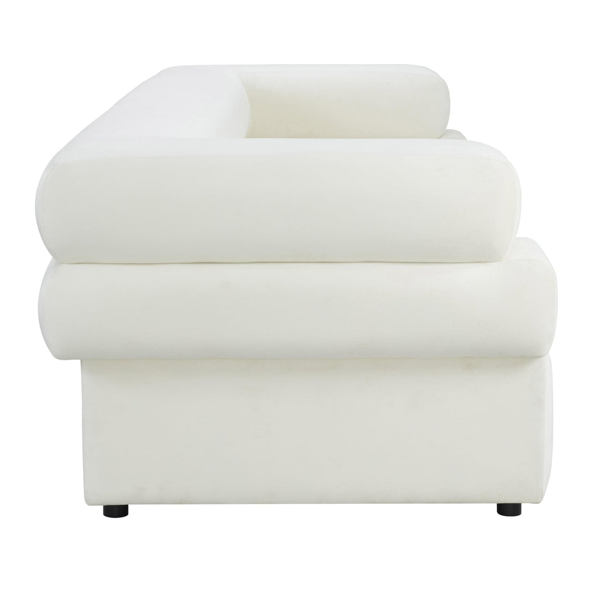 Sadie 98" Cream Performance Velvet Sofa