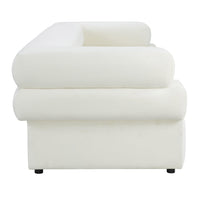 Sadie 98" Cream Performance Velvet Sofa