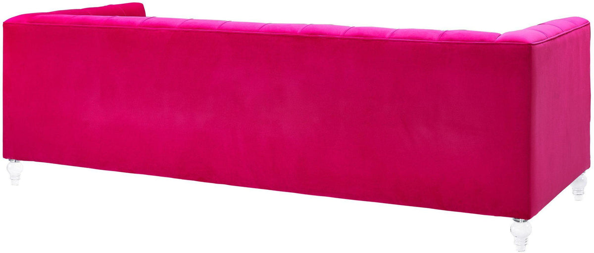 Belgravia 90.6" Pink Performance Velvet Sofa