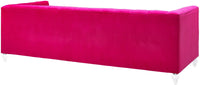 Belgravia 90.6" Pink Performance Velvet Sofa