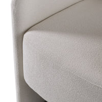 Vivianne Modern White Fabric Dining Chair