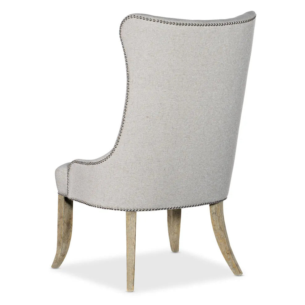 Sylvie Neutral Tufted Performance Dining Chair