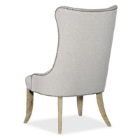 Sylvie Neutral Tufted Performance Dining Chair