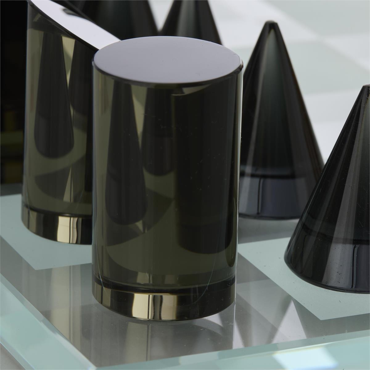 Black & Amber Chess Board