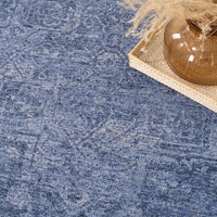 Lucienne Blue Medallion Area Rug