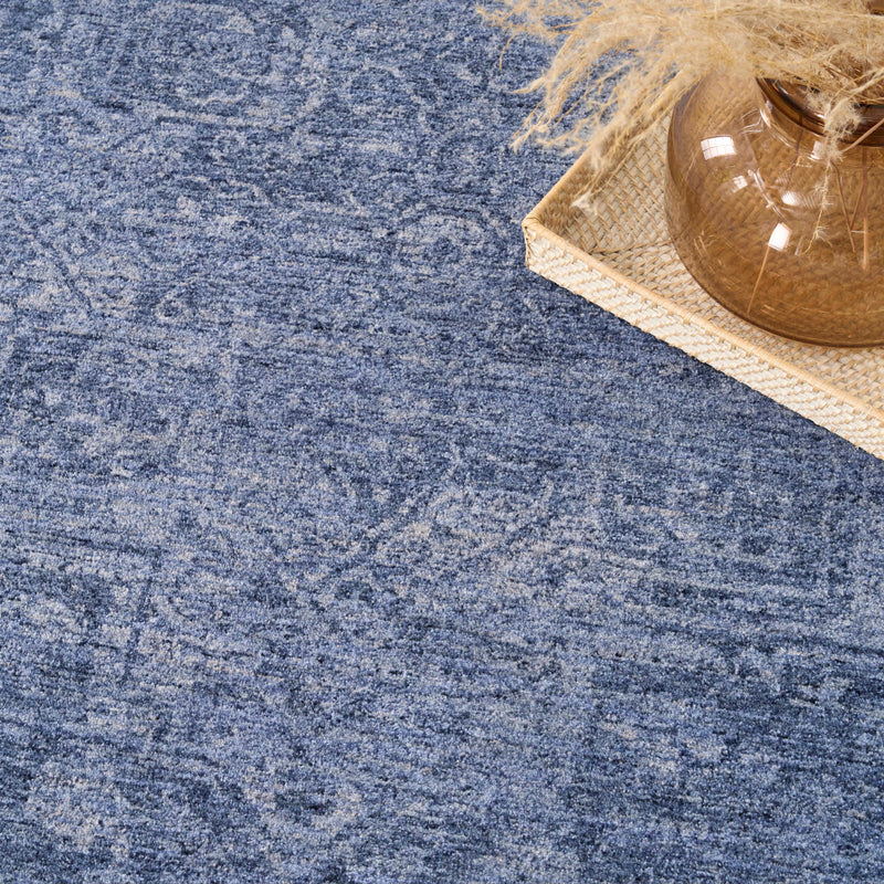 Lucienne Blue Medallion Area Rug
