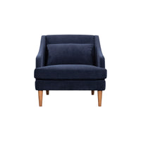 Brittlyn Navy Chenille Accent Chair