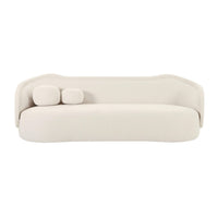 Libby 92.5" Plush Cream Performance Velvet Sofa