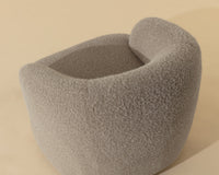 Fuwari Shearling Swivel Accent Chair