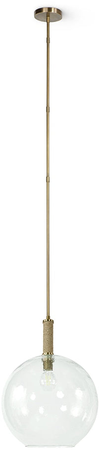 Bronson Large Glass & Brass Globe Pendant