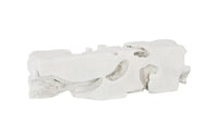 Wyn 59" Natural Indoor/Outdoor Off White Roman Bench