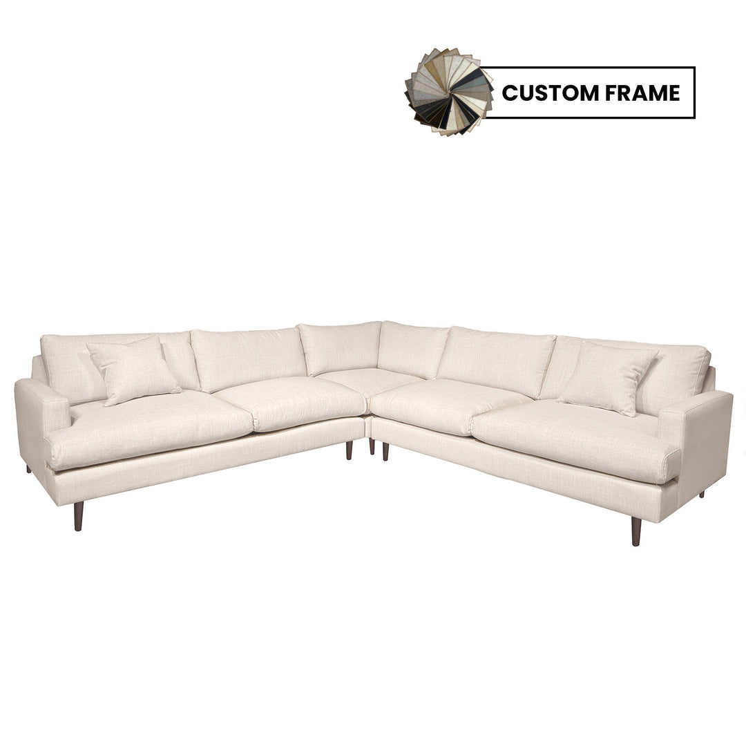 Bronia 111" Beach Alabaster Sectional Sofa