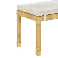 Eden Cream Linen Bench