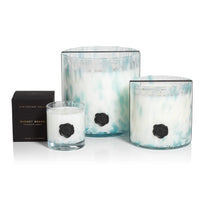 Opal Glass Five-Wick Candle Jar Blue/Sunset Beach (Set of 2)