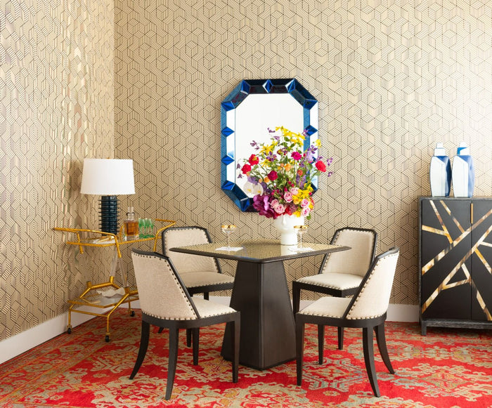 Marlee Espresso & Oatmeal Linen Side Chair