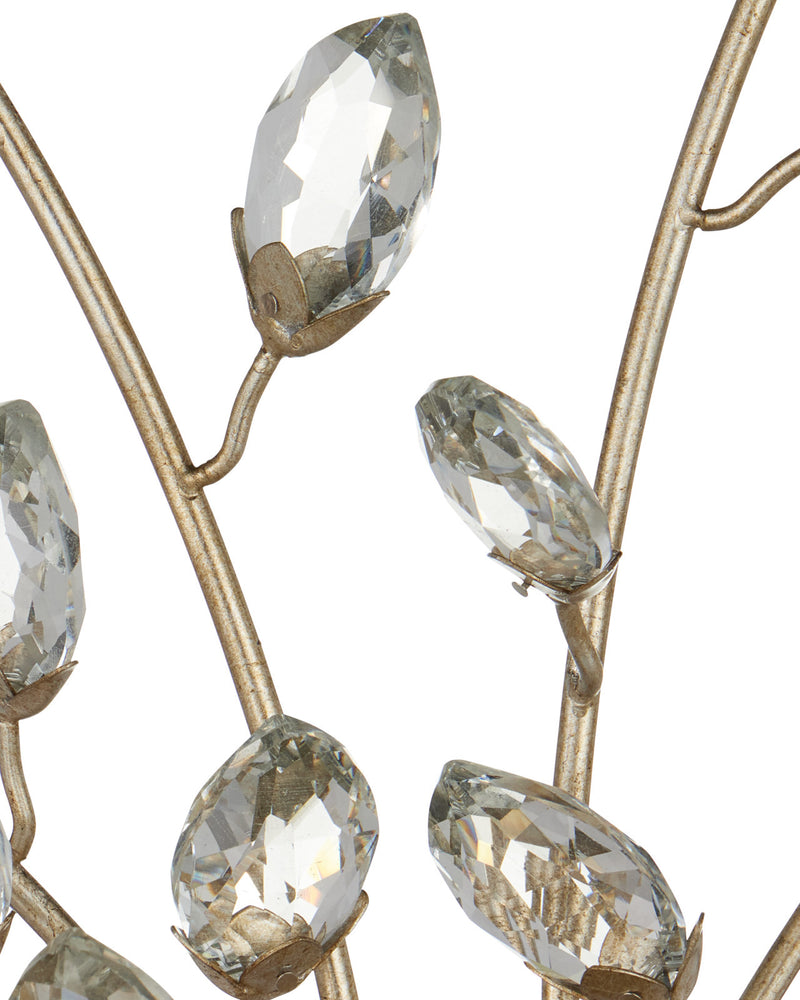 Forget-Me-Not Silver Wall Sconce
