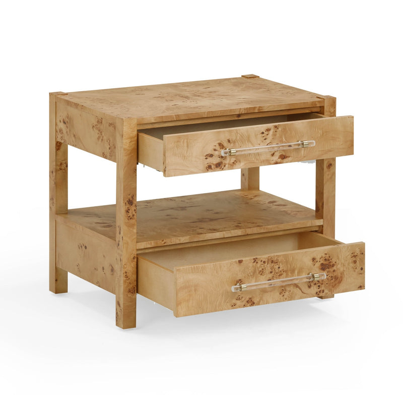 Ada Honey Burl Nightstand