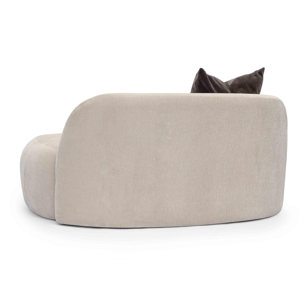 Carraway 59.6" Taupe Upcycled Chenille Loveseat