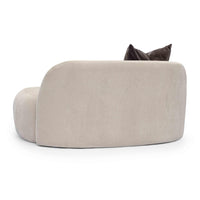 Carraway 59.6" Taupe Upcycled Chenille Loveseat
