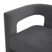 Sloane Dark Grey Performance Velvet Chair