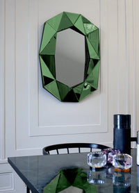 Francine European Artist Collection Large Emerald Mirror