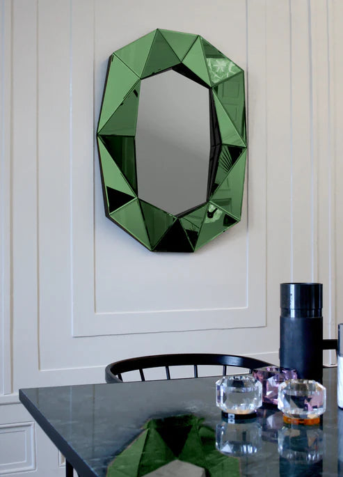 Francine European Artist Collection Large Emerald Mirror