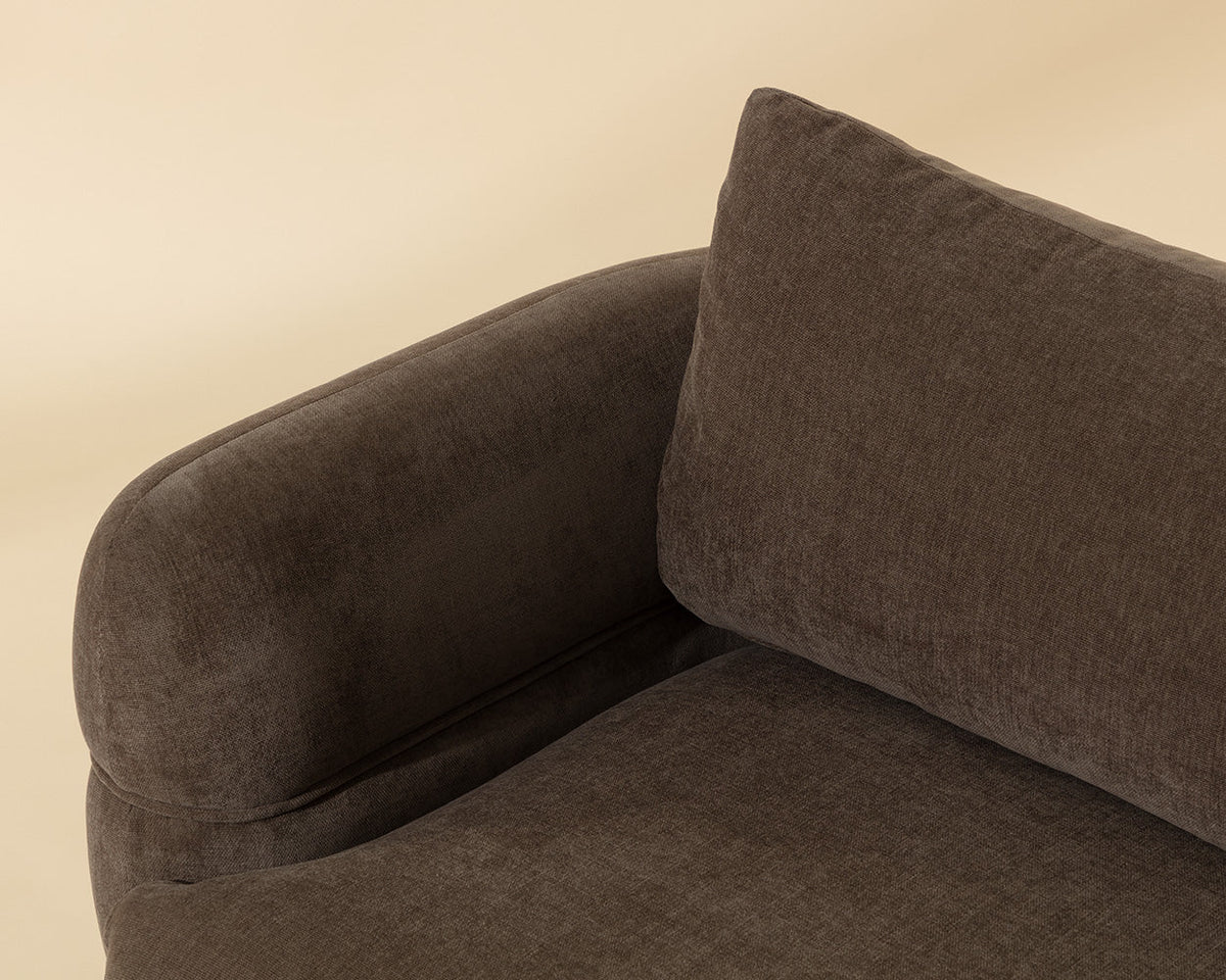 Oressa Brown Modular Left Arm Chair