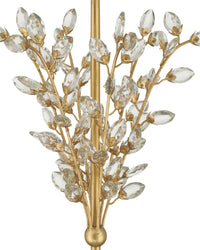 Forget-Me-Not Gold Floor Lamp