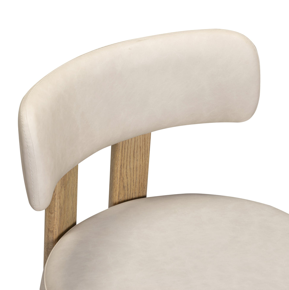 Ophelia Taupe Performance Vegan Leather Counter Stool