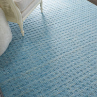 Melinda Sky Blue Wool Area Rug