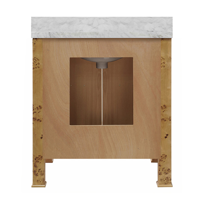 Constance 30.5"" Burl Wood Bath Vanity