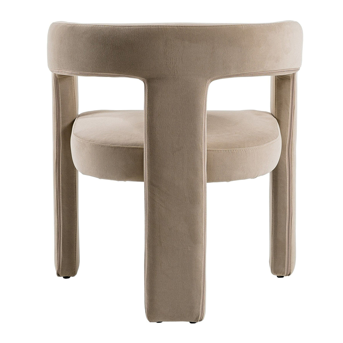 Ferah Modern Beige Fabric Dining Chair