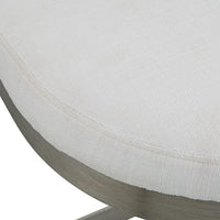 Crystal Counter Stool With Brushed Silver Frame
