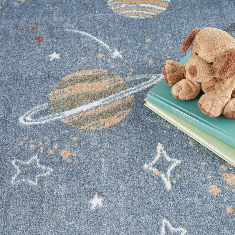 Rocket Blue Multicolour Area Rug