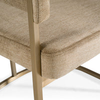 Villa Modern Brown & Gold Dining Chair