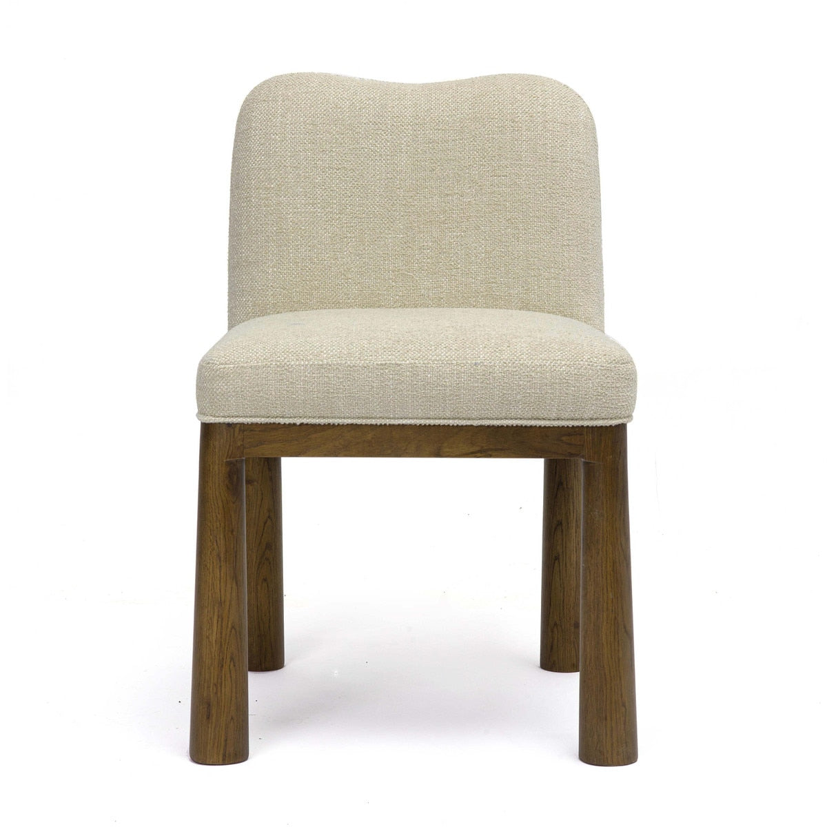 Tiara Cream Performance Basketweave Fabric Dining Chair