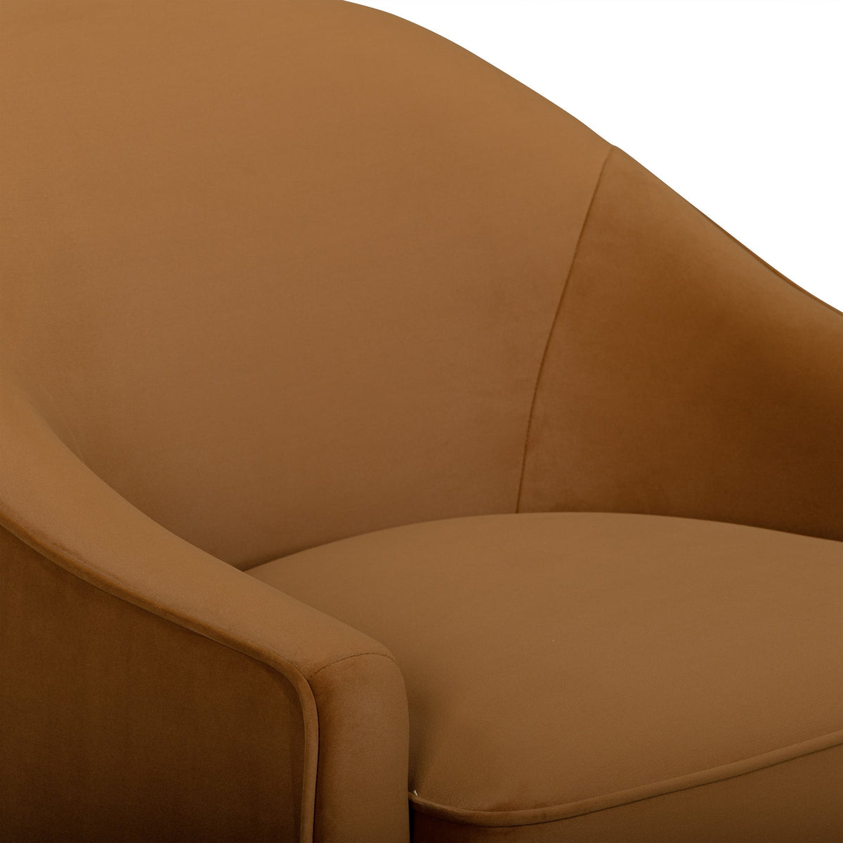 Catlyn Cognac Performance Velvet Accent Chair