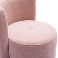 Alyssa Pink Upcycled Velvet Rolling Desk Chair