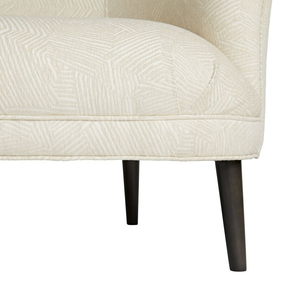 Jovani 60" Ivory Grey Ash Settee