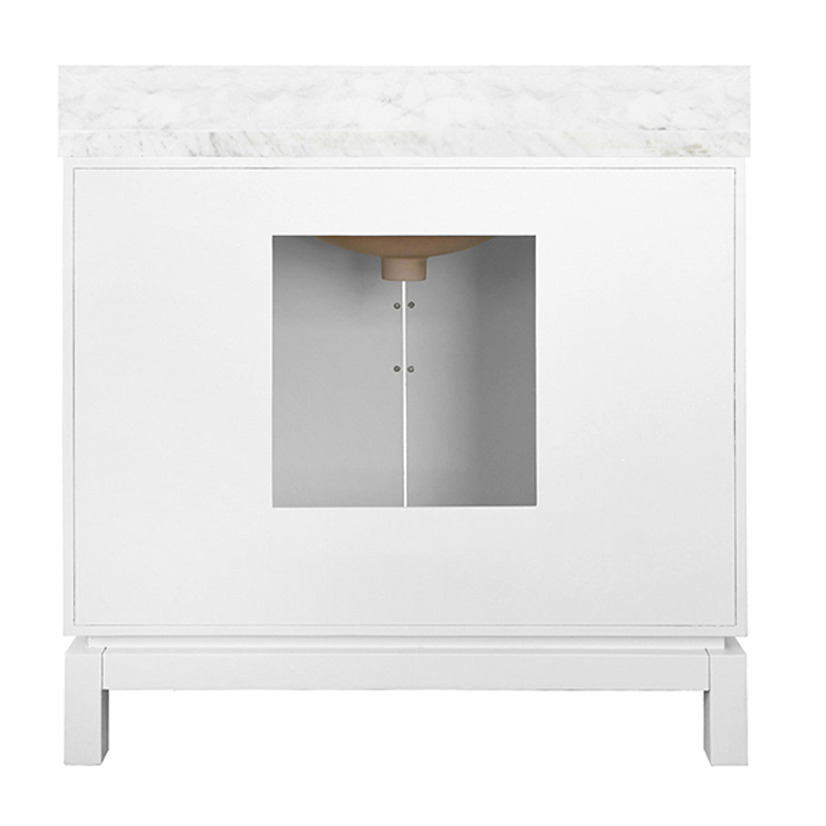 Milana 36.5" Crisp Matte White Bath Vanity